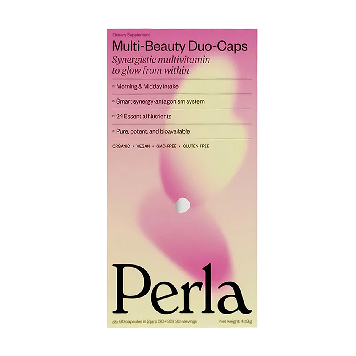 Набір мультивітамінів Perla Helsa Multi-Beauty Duo-Caps (MorningGlow!, 30 капсул + MiddayVibe!, 30 капсул)